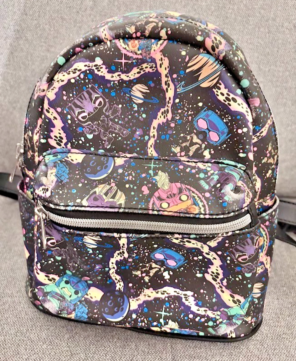 Loungefly Marvel Avengers Funko Infinity War Neon Cosmic AOP Mini Backpack